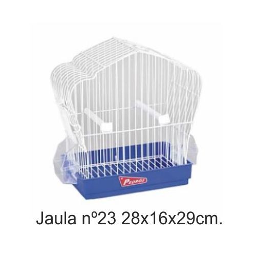 JAULA PAJARO 23 BLANCA 28x16x29cm.