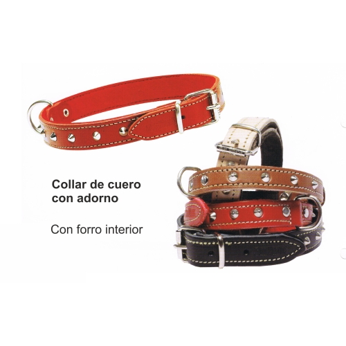 COLLAR CON ADORNO 12x300mm. MARRON - Imagen 2