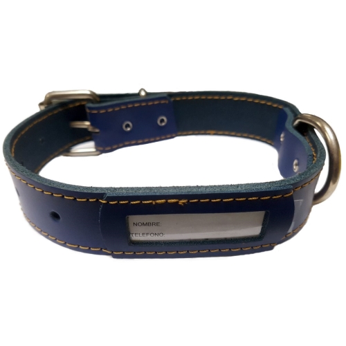 COLLAR CUERO BUZON NATURAL 45x3cm - Imagen 5