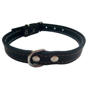 COLLAR CUERO NEGRO LAURA MOD.53 1,5X 28CM.