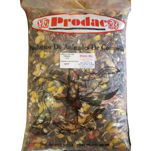 LOROS CON FRUTAS 3 KG. PRODAC - Imagen 2