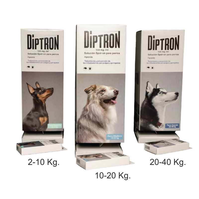 PIPETA DIPTRON PLUS Perro 10-20 kg.