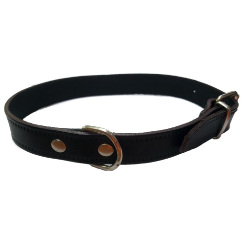 COLLAR CUERO LISO NEGRO 30X1.5CM VMD - Imagen 5
