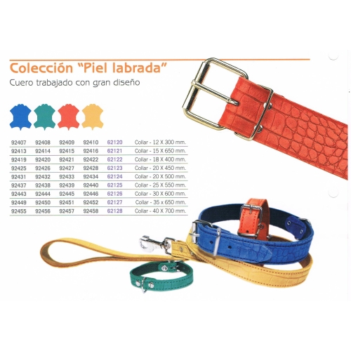 COLLAR PIEL LABRADA 25X550mm. AZUL - Imagen 5