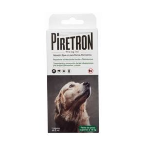 Pipeta PIRETRON 1430 mg/ml Spot on PERRO 2 ml. 1Ud. Mas de 15 Kg.