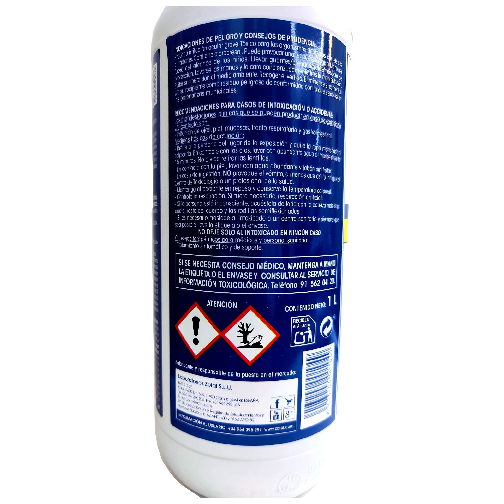 ZOTAL ZERO Limon 1 Litro. - Imagen 3