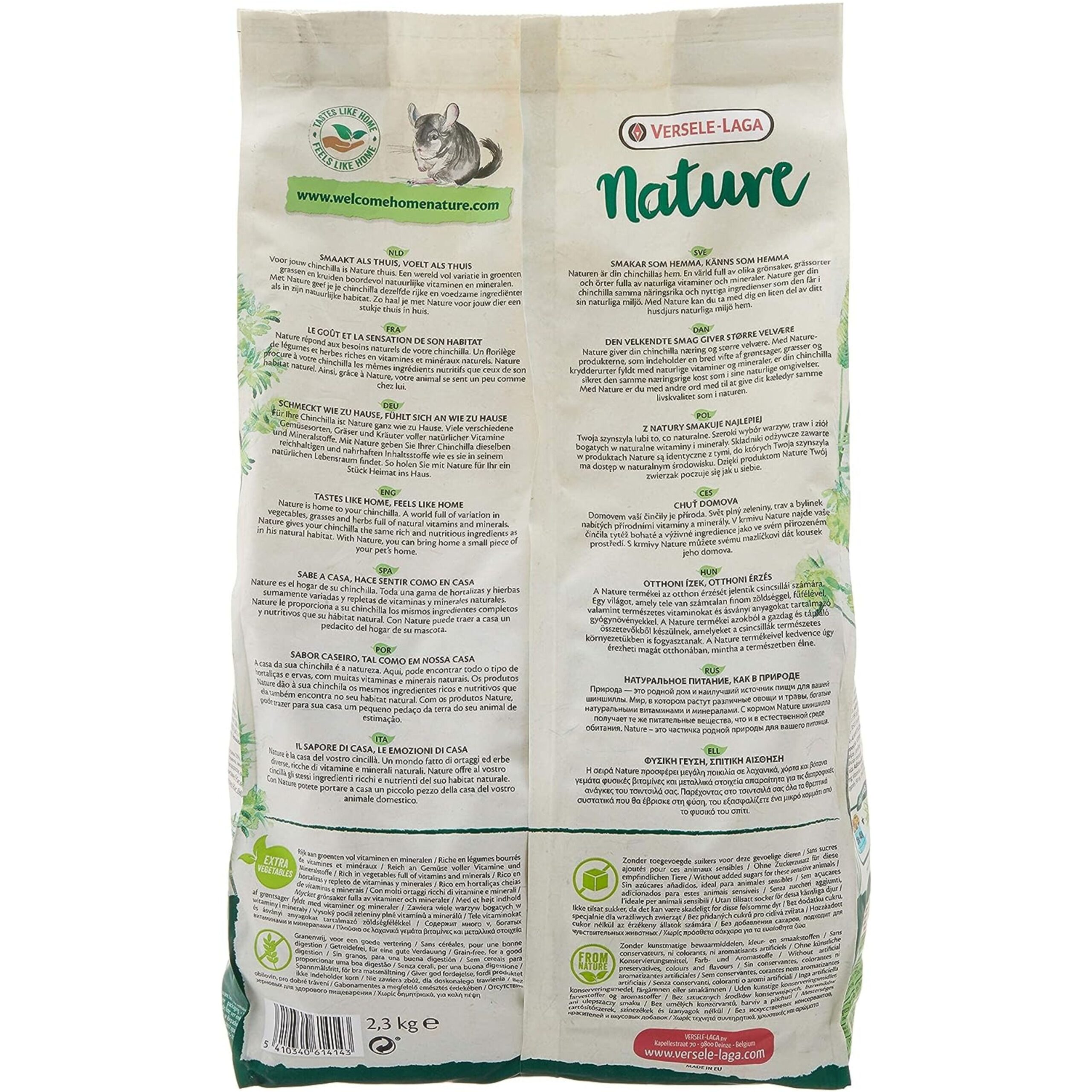 CHINCHILLA NATURE 2.3KG. VERSELE-LAGA - Imagen 3