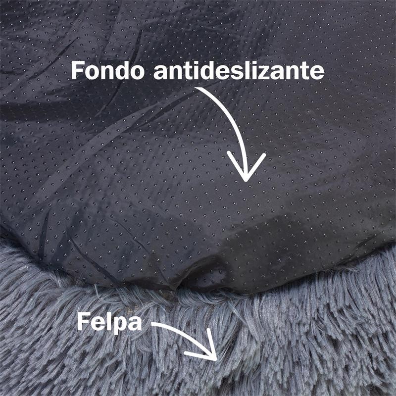 CAMA REDONDA SUAVE GRIS OSCURO 70cm. - Imagen 3