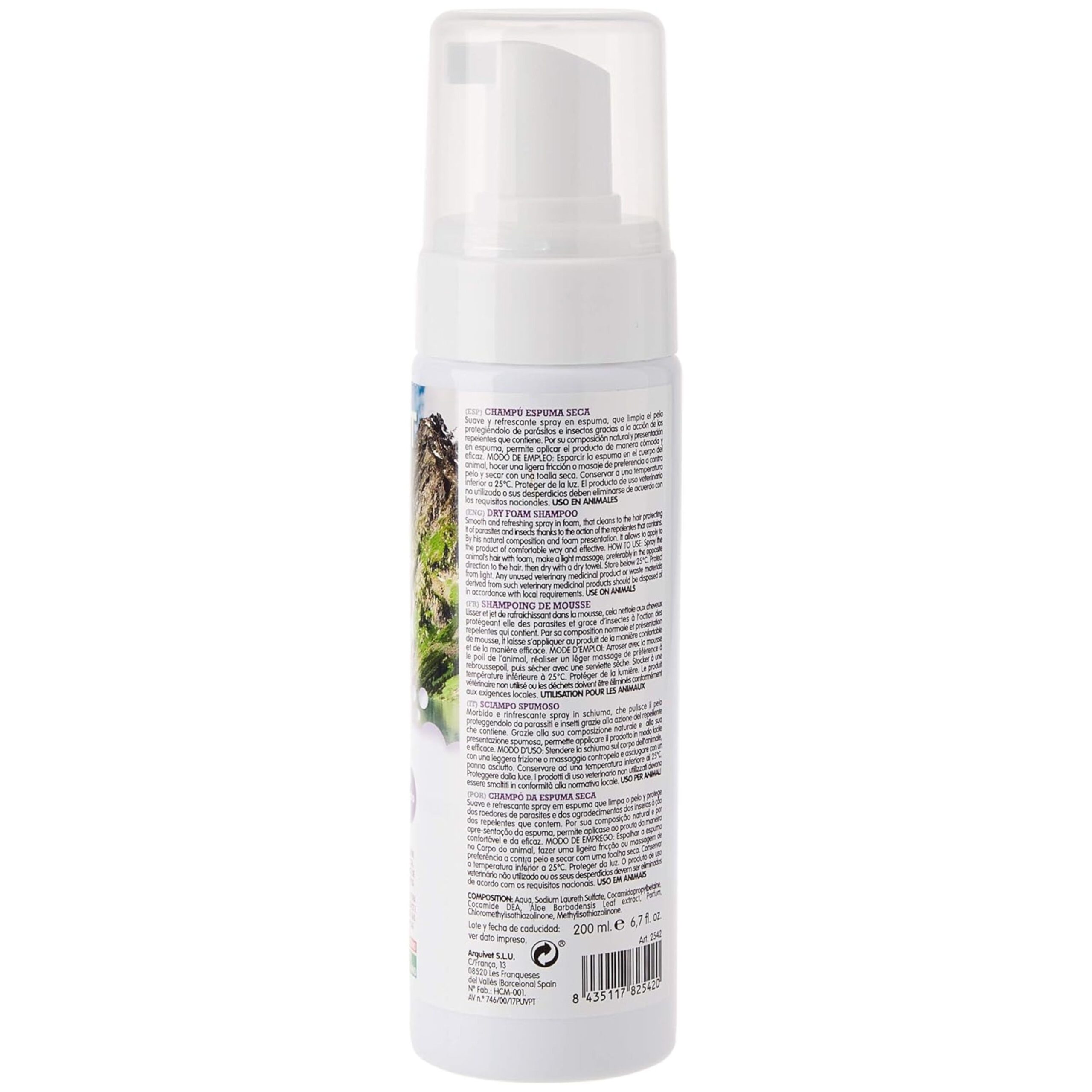 CHAMPU ESPUMA SECA 200ml.Arquifresh - Imagen 2