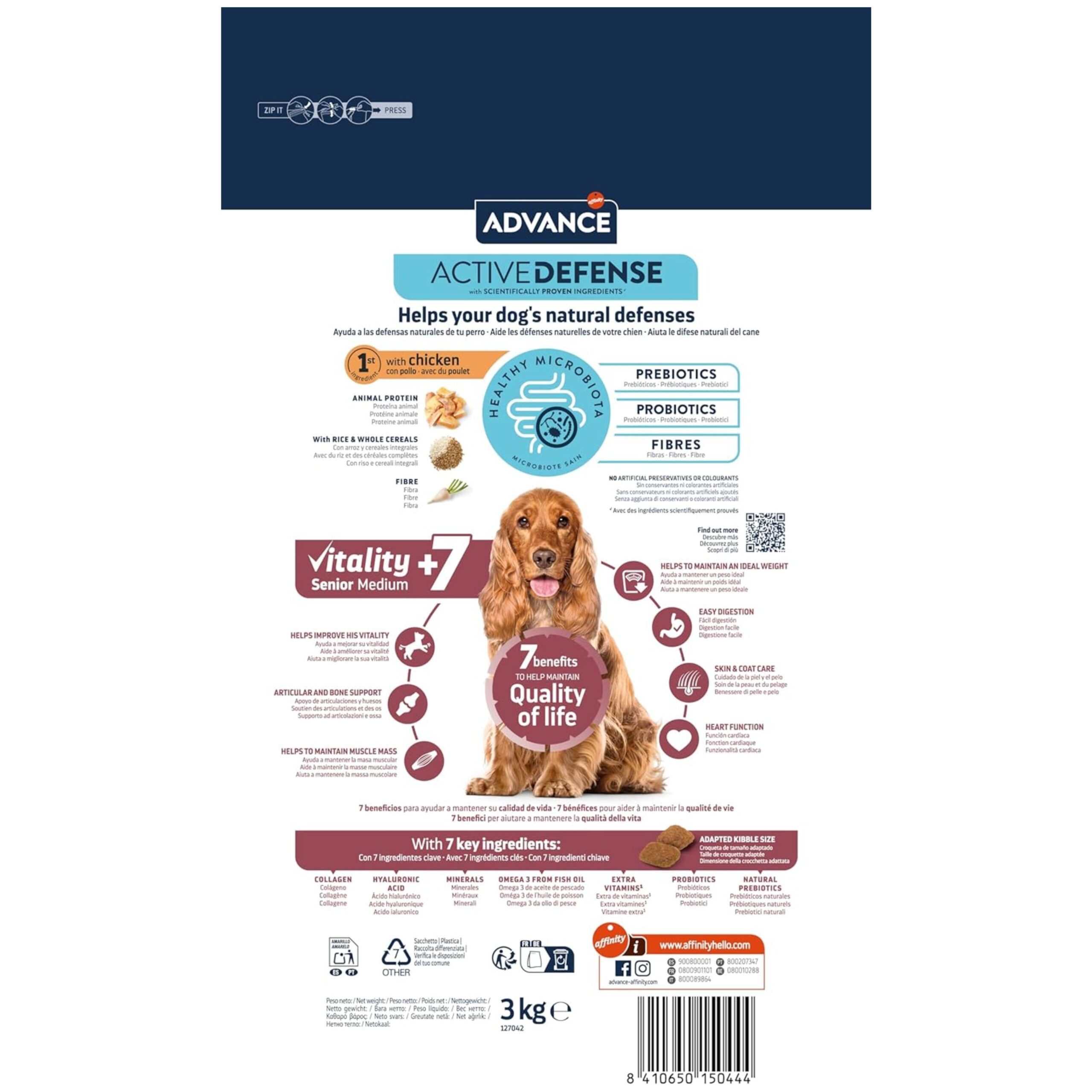 ADVANCE MEDIUM SENIOR 12 KG - Imagen 2