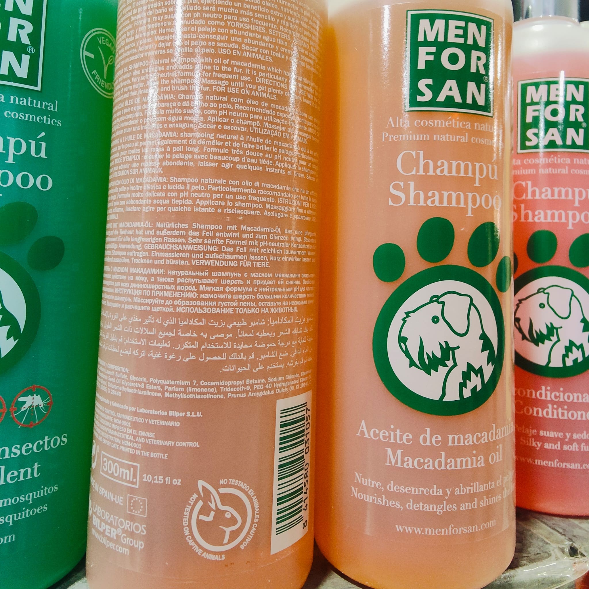 MENFORSAN CHAMPU Aceite de Macadamia 300ml. - Imagen 6