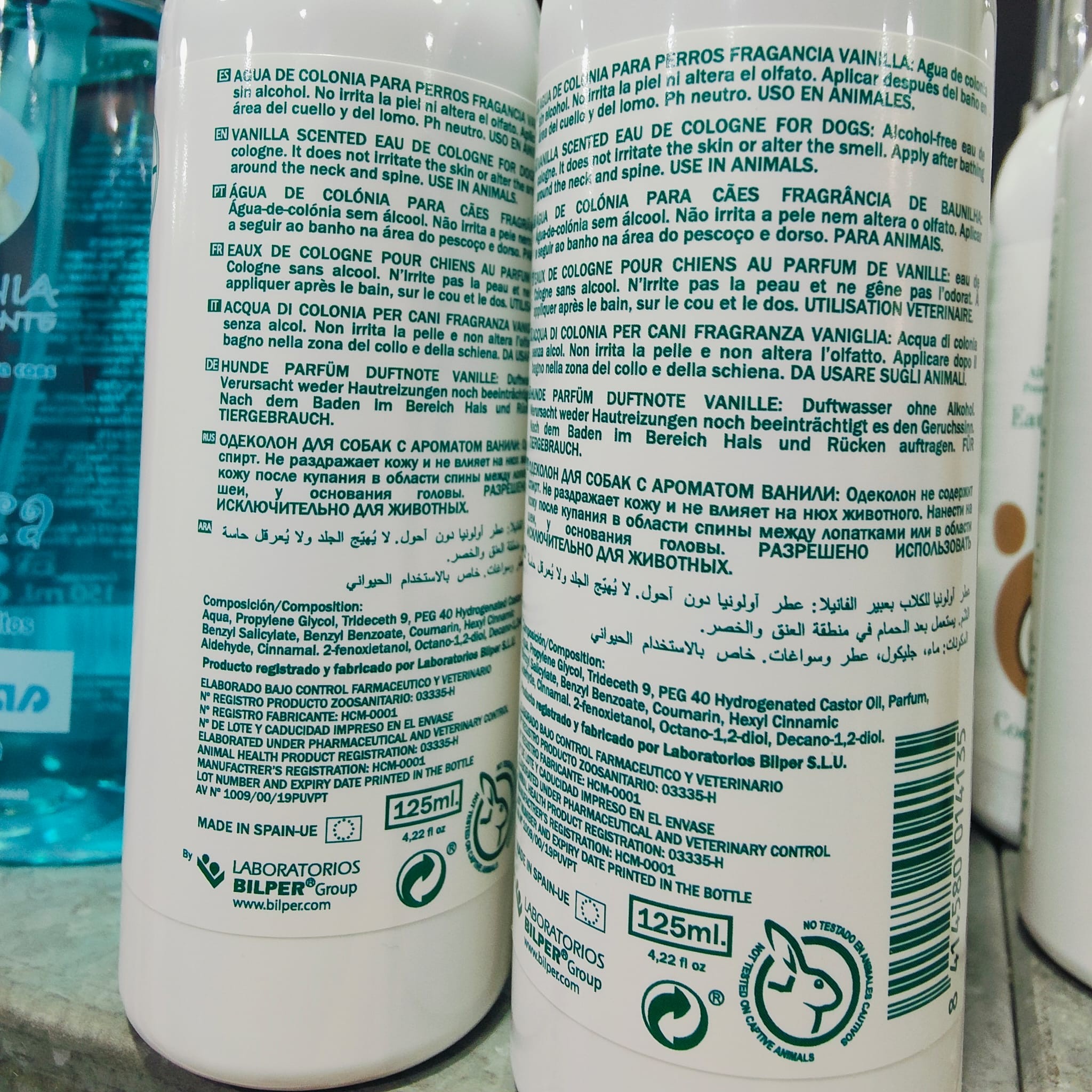 MENFORSAN AGUA DE COLONIA PERROS. Vainilla 125 ml. - Imagen 2