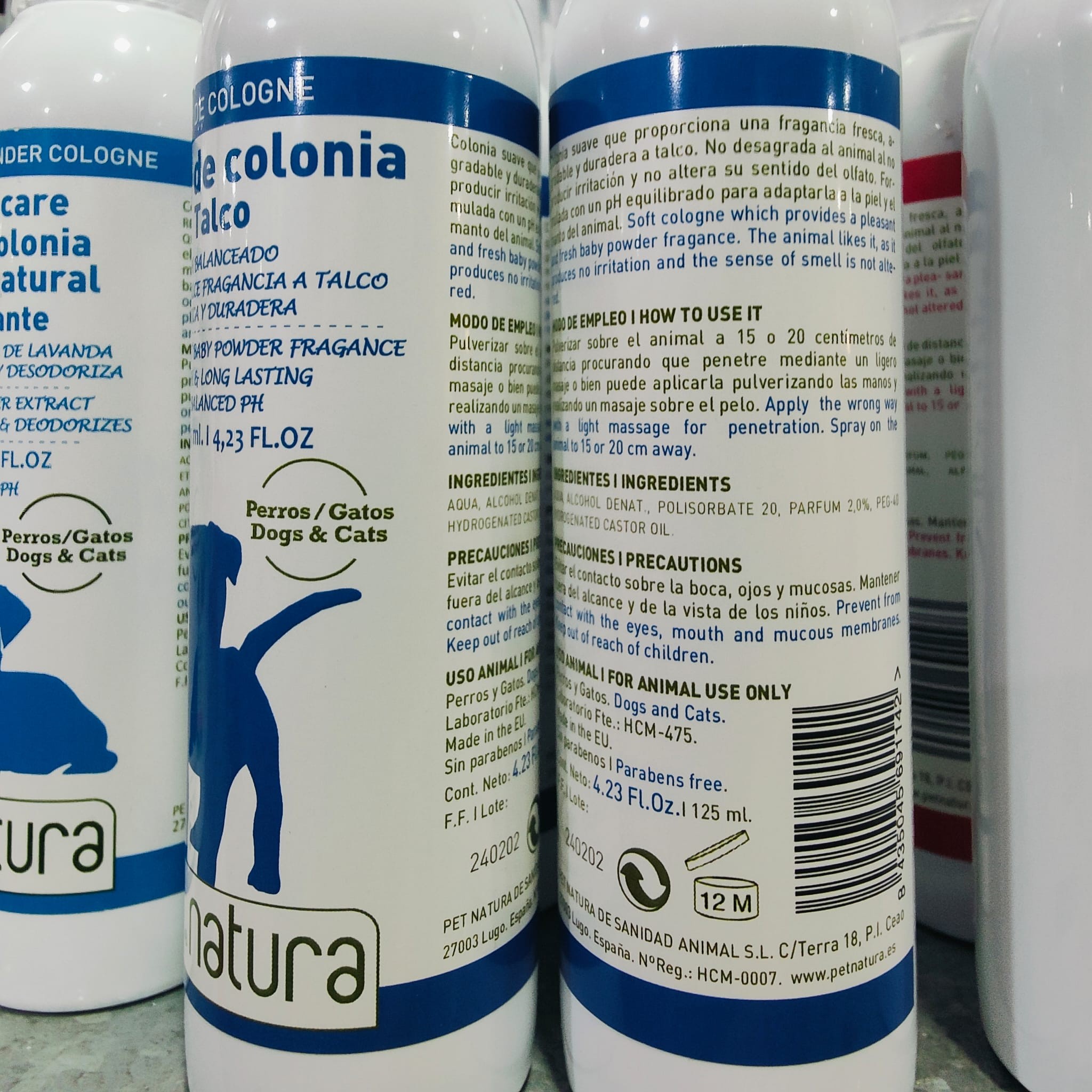 COLONIA TALCO 125ml.PETNATURA - Imagen 2