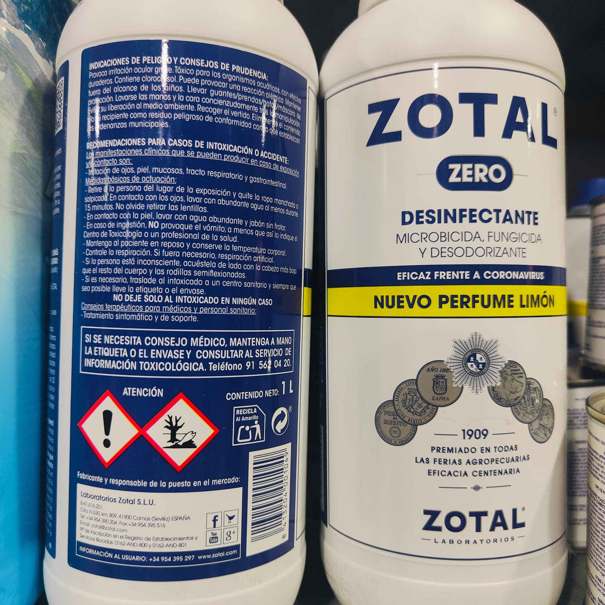 ZOTAL ZERO Limon 1 Litro. - Imagen 6