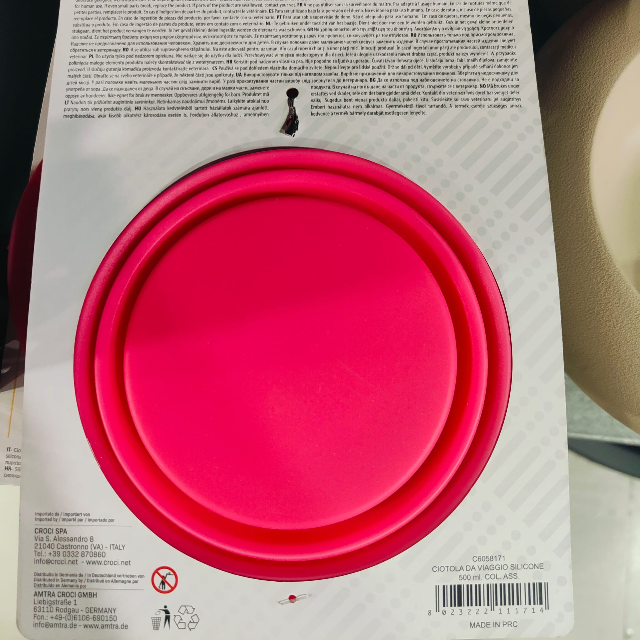 PLATO VIAJE DE SILICONA 500 ML./14,5CM. - Imagen 2
