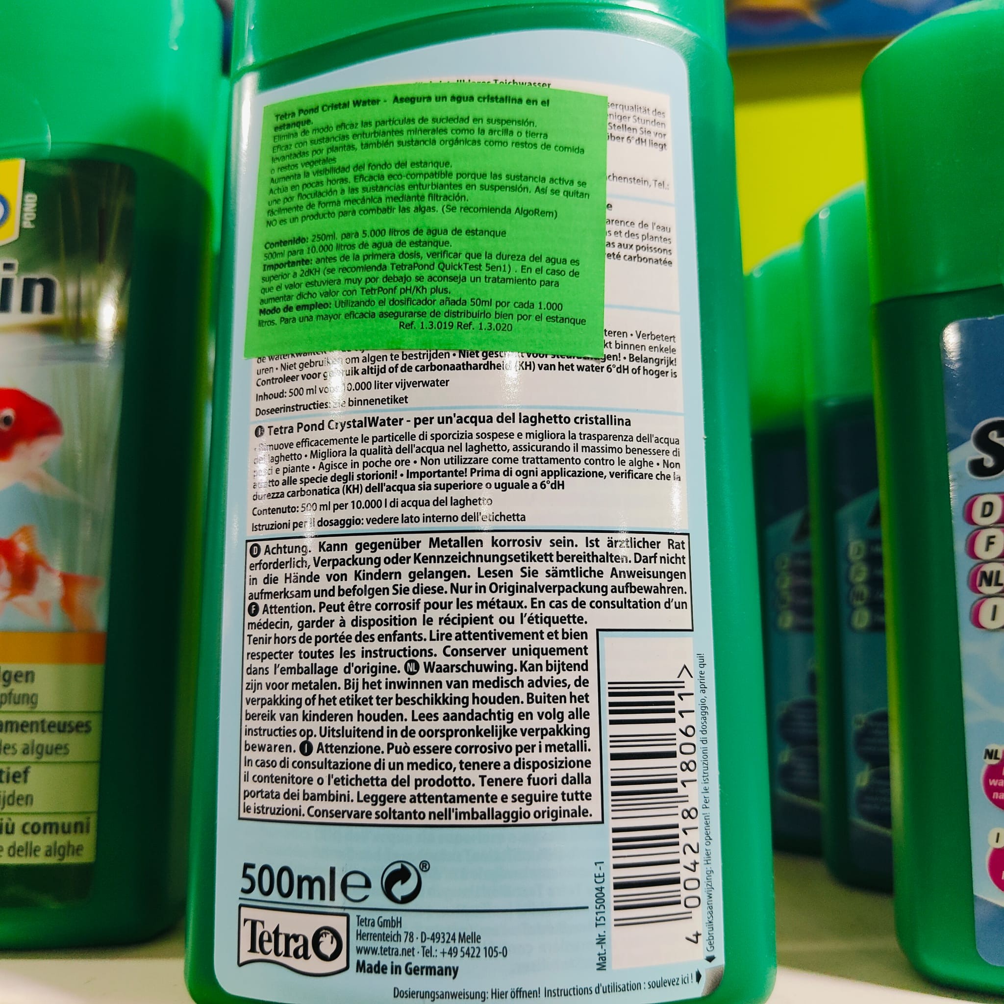 TETRAPOND CRYSTALWATER 500ML. - Imagen 2