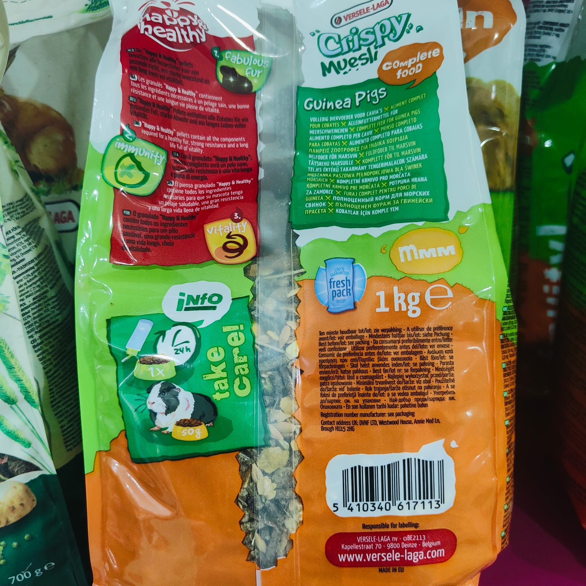 COBAYA CRISPY MUESLI 9 KG. VERSELE-LAGA - Imagen 10