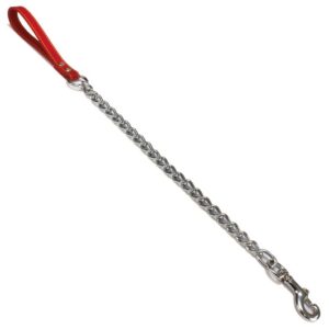 RAMAL METAL Y PIEL ROJO 4x800 mm.