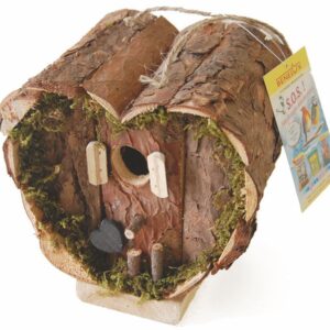 NIDO PAJARO NATURALEZA CORAZON 20X14X17CM.